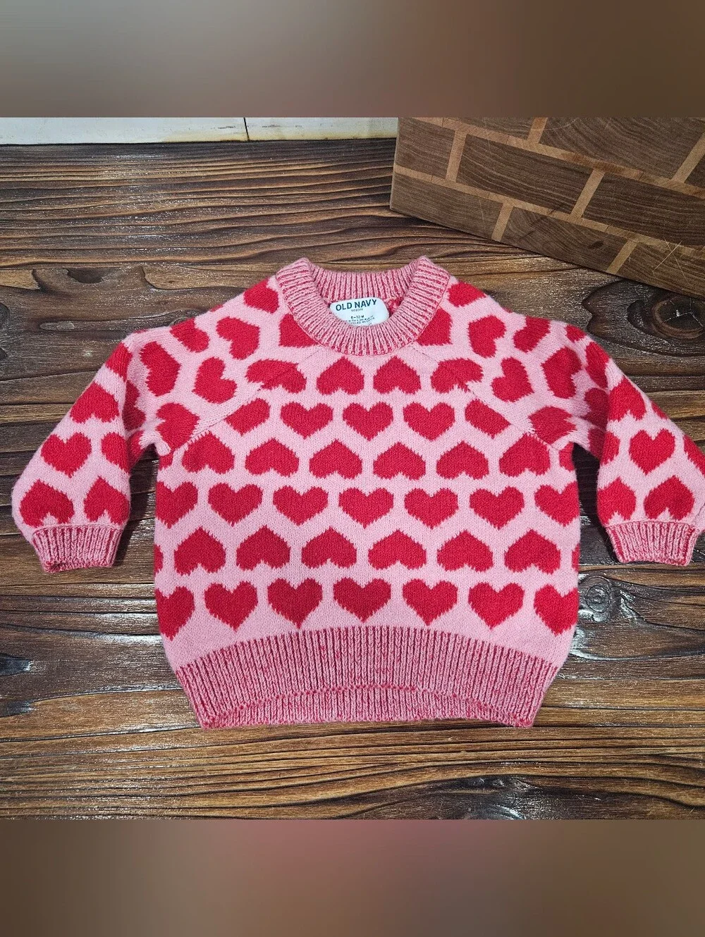 Toddler 12 Month Girl Heart Love Sweaters With Red Jeans